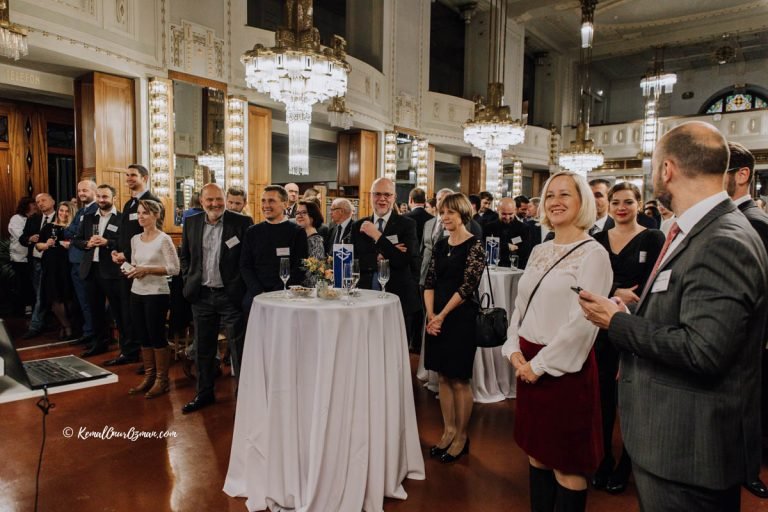 Event photographer covering a conference in Berlin